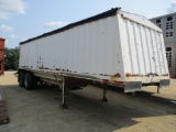 1993 Jet 30' hopper bottom trailer, spring ride, roll tarp