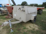 LeRoi 185 air compressor, Cummins engine, 12,606 hrs. showing on transport
