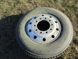 295/75R 22.5 Tire & Alum rim