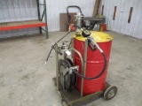 Air opperated barrel pump on cart, Barrel NOT included