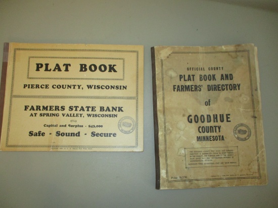 Old Goodhue Co & Pierce Co plat books