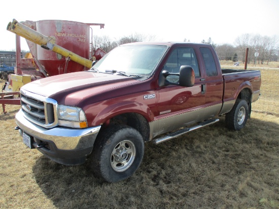 2004 Ford F350 Lariet super duty, power stroke Dsl. 4x4, 213,218 miles, ext cab, leather