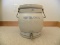 THREE GALLON ICE TEA COOLER WITH LID, COOLER HAS FACTORY GLAZE SLIPS, 3