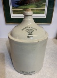 TWO GALLON RED WING ZINC JUG WITH GROOMES & ULLRICK 1860 - CHICAGO, TWO SMA