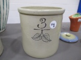 Red Wing 3 gallon Elephant ear crock, good condition