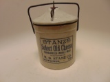 5# CHEESE CROCK WITH STANTZ'S SELECT OLD CHEESE, MILWAUKEE, WISCONSIN , NOT