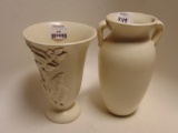(2) RED WING MAGNOLIA VASES, #1211, 1218, EXCELLENT CONDITION