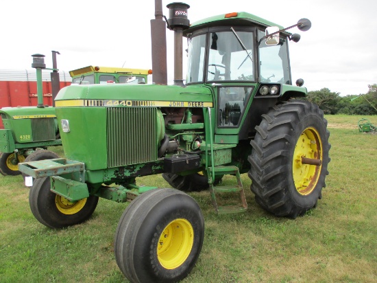 John Deere 4440 Cab, Quad, 9,844 Hrs. showing, 3pt. dual hyd, PTO, 20.8-38, SN#052811