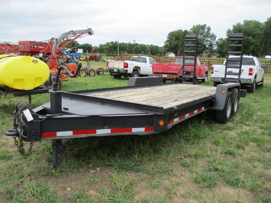 2004 Tow Master 7' x 18' tandem flatbed w/ramps