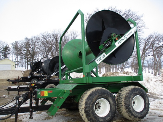 2016 Puck TTR20 Hose cart, air brakes, twin single speed motors, 700/50 22.5 tires, field lights