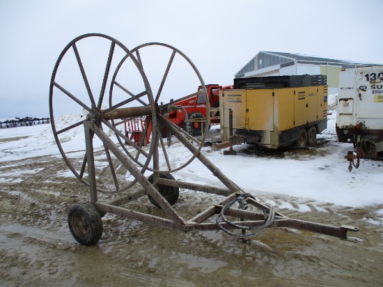Shop built Hyd hose cart, holds (4) 6", (2) 8" hoses