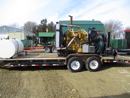 Booster pump put together 2022, Cat C18, 700 HP, 5,207 Hrs. Cornell pump Mod 81022MPLCACEM19 DBK-1