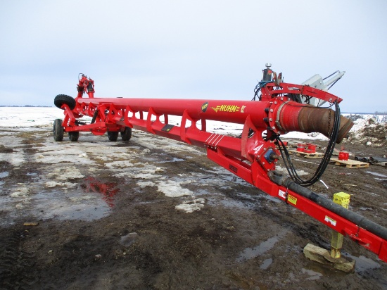 2020 Nuhn Mod 0738, 12" x 58' Lagoon pump, dual wheels w/wings, remote control, white iron sand