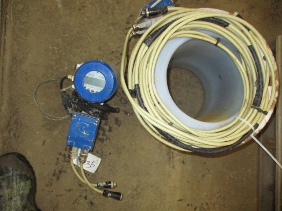 2015 Krohne 8" magnetic IFS4000 flow tube & Krohne IFC090 read out meter head, reset button, 30'