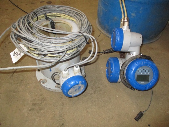 2021 Krohne 6" magnetic IFS4000 flow tube & Krohne ISC300 read out meter head, 35' cable