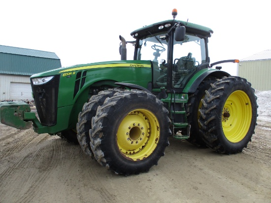 2012 John Deere 8335R, MFWD, 9,177 Hrs. IVT, ILS, left hand reverser, cab, AC, heat, stereo, 3pt.