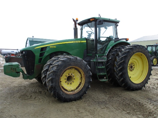 2007 John Deere 8530 MFWD, 13,368 Hrs. IVT, ILS, cab, AC, heat, stereo, 3pt quick hitch, 5 Hyd PTO