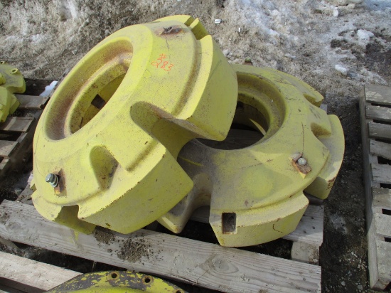 2 John Deere 8000 & 9000 series wheel weights, 1,500 LB each, SELLS 2 X $