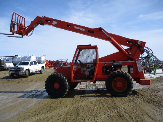 Traverse 8040, 4WD, shooting boom forklift, 4,981 Hrs. showing, 40' boom height, Cummins Dsl engine,