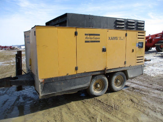 2004 Atlas Corp Mod XAMS1026, portable air compressor, 1200 CFM, Cat C15 Eng. 475 HP  6,369 Hrs.