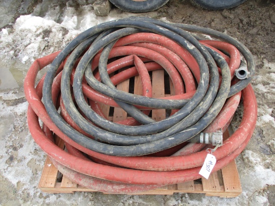 Pallet of 2" & 1" air compressor hose