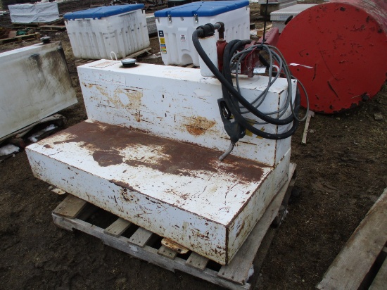 110 Gal L shape pickup fuel tank w/12 volt pump