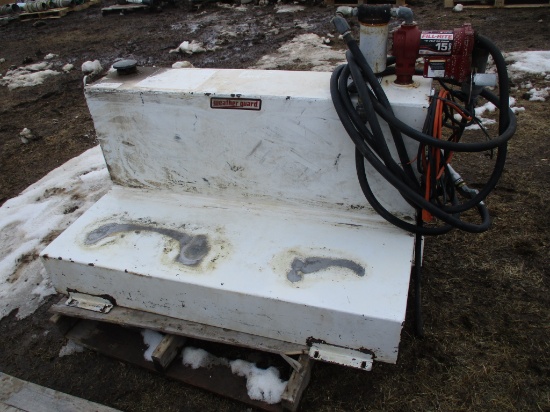 110 Gal L shape pickup fuel tank w/12 volt pump