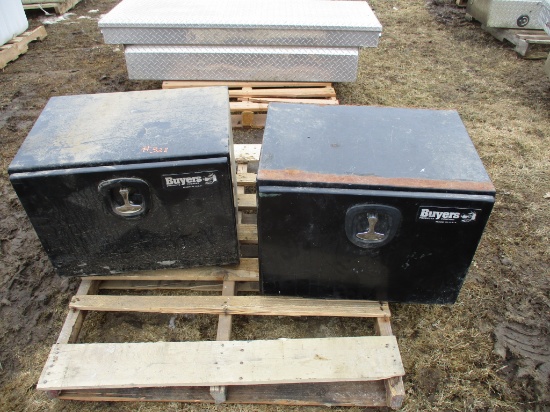 2 Beyer steel truck tool boxes