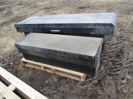 2 Alum diamond plate tool boxes