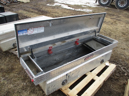 Weather Guard alum diamond plate pickup tool box