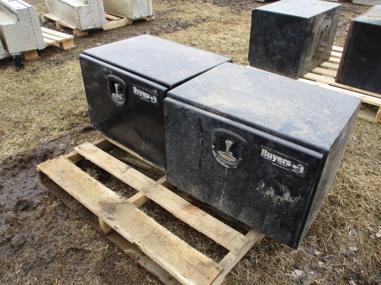 2 Buyers steel truck tool boxes