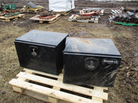2 Buyers steel truck tool boxes