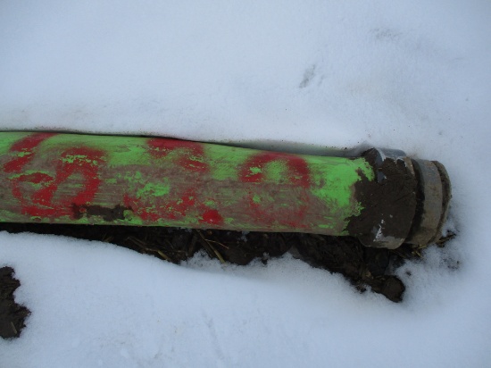 620 Ft. of 6" Mandel Dragman extra Polyurethane manure drag hose w/Hydro ends, 2 splices, SELLS 620