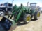 John Deere 6200 MFWD, 5,133 Hrs. showing, Power Quad W/JD 640 Hyd loader 7' bucket, 3pt, dual hyd