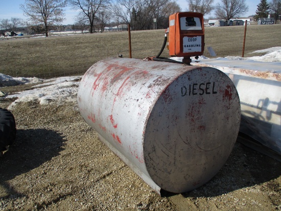 500 Gallon Dsl fuel barrel w/elect pump