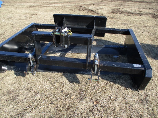 New unused 7 ft. skid loader/3Pt. box scrapper