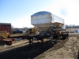 1974 Semi trailer w/16 ton Willmar fertilizer Hyd tender, spring ride