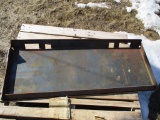 New unused skid loader mounting plate
