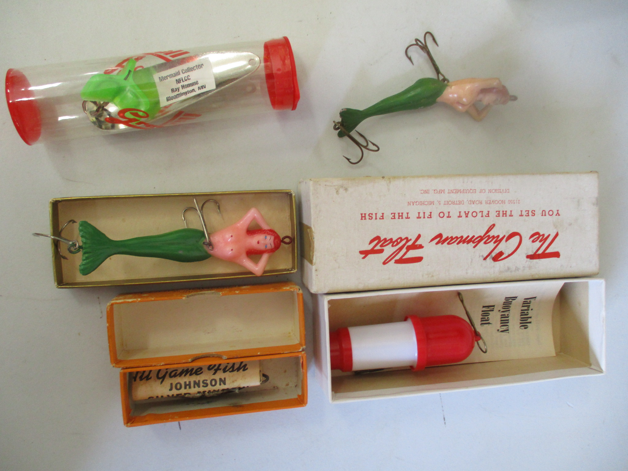 Assrt. of lures, Champion Float in box, Virgin