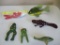 Assrt of spearing decoys, Larry Lang, Bethal, unknown frogs, Jimmy C, Whittier