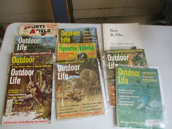 Assrt of 1960's & 1970's Outdoor Life & Sports Afield, 1939 Sports Afield magazines