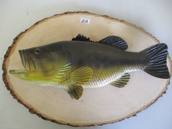Willie Tainter hand carved & hand painted Bass