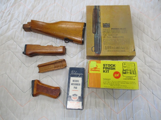 Gun stock parts, gun blue kit, stock finish kit