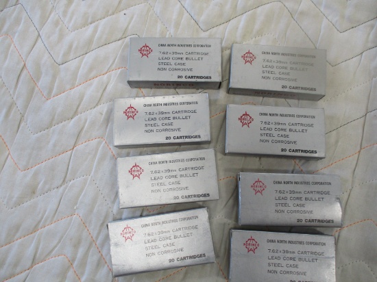 8 full boxes of Norinco 7.62 x 39mm ammo