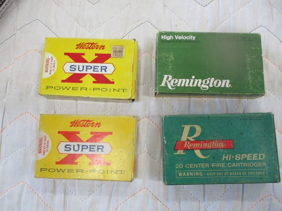 4 Boxes of 30-06 ammo, 3 full, 1 3/4 full