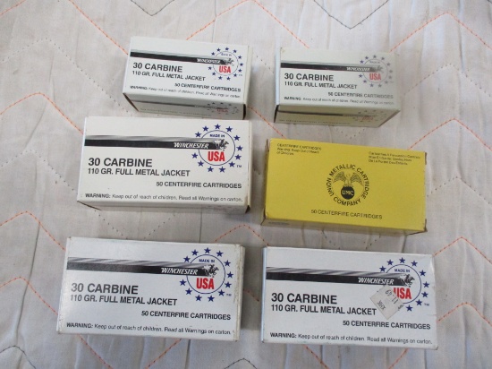 6 Full boxes of 30 Carbine ammo
