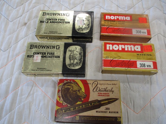 4 Full boxes of 308 Win & 1 full box of 300 ammo