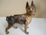 Cast iron bulldog door stop