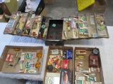 Heddon Salesman Sample tackle box, filled w/Heddon High tail, Zara, tat polly, crawler, prowler,