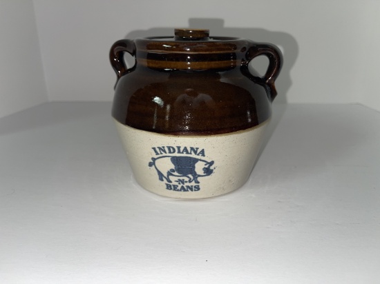 Indiana 2021 commemorative bean pot in memory of Susie Cox, By Winn Painter
